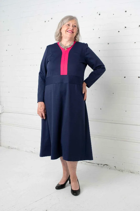 Fashion Comfort Melanie Adaptive Dress - Navy