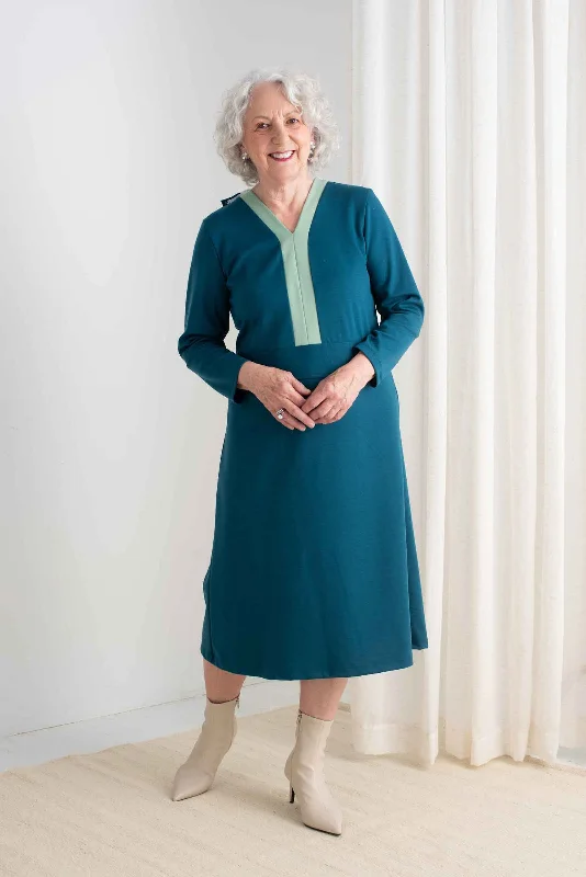 Fashion Layers Melanie Adaptive Dress - Teal