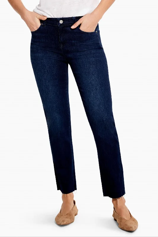 Soft Materials Mid Rise Straight Ankle Jean In Twilight