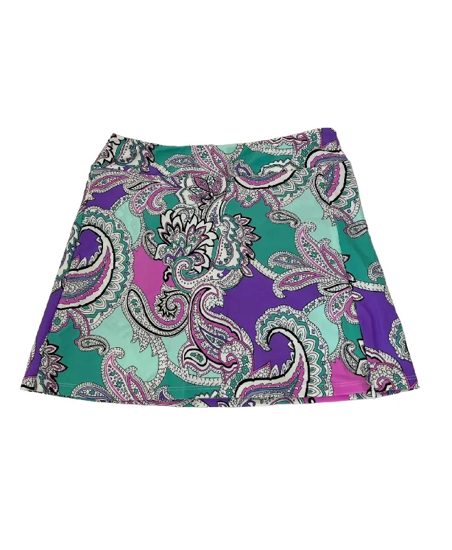 Sleek Outfits Morgan Skort In Paisley Maxi Seamist