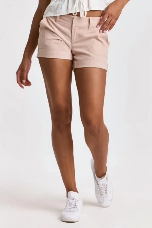 Cozy Fits North Hampton Hise Rise Short In Striped Blush