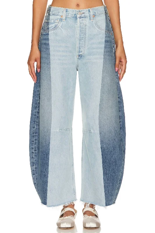 Comfortable Wardrobe Pieced Horseshoe Jean In Fracture