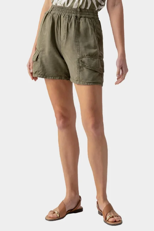 Affordable Fashion Relaxed Rebel Standard Rise Short In Burnt Olive