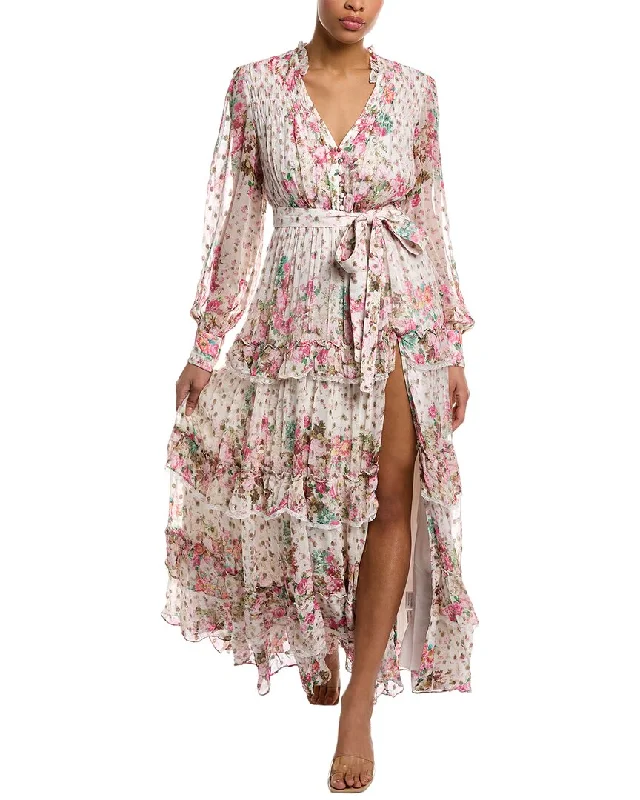 Modern Apparel Rococo Sand Tiered Maxi Dress