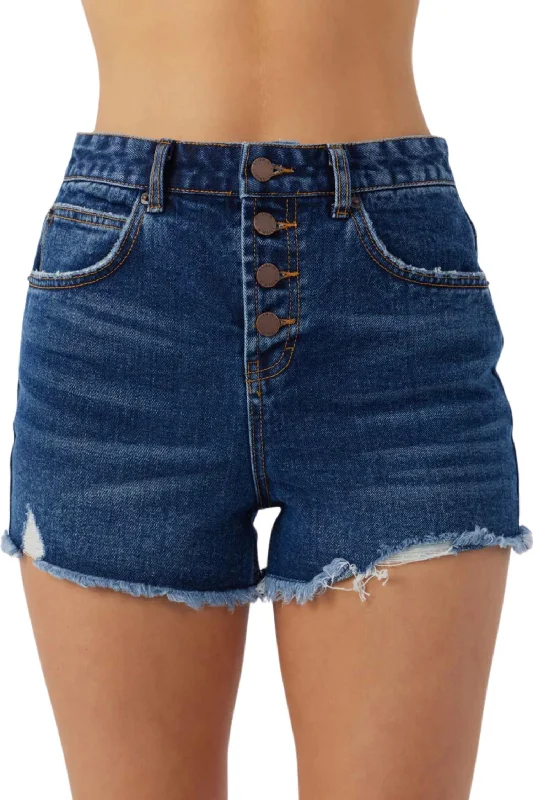 Distinctive Personality Samira Shorts In Dark Indigo