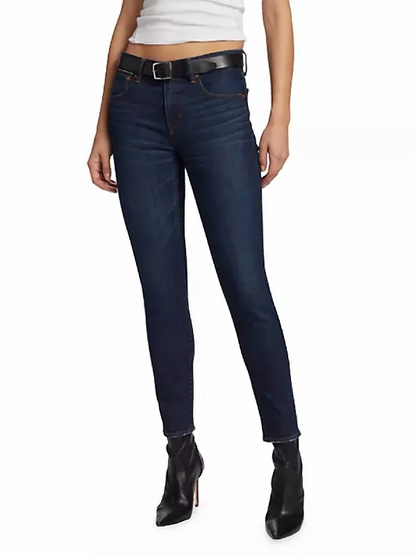 Casual Vibes Shandon Skinny Jeans In Dark Blue