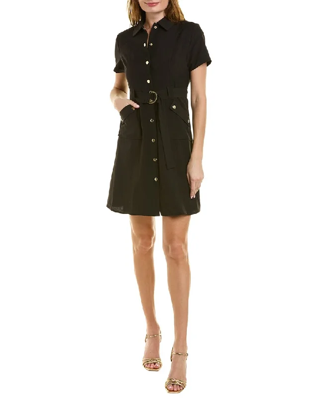 Cool Style Sharagano Stretch Sharkskin Dress