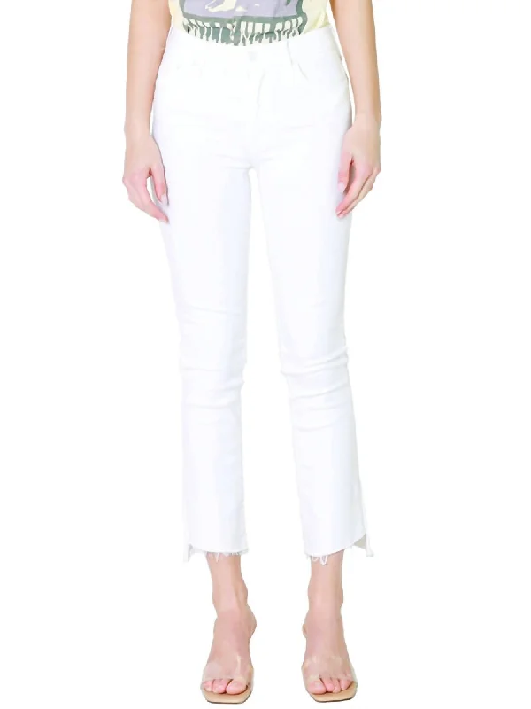 Comfy Fabrics The Insider Crop Step Fray Pants In Fairest Of Them All