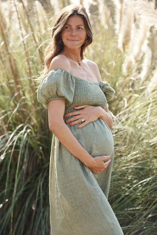 Soft Looks The Menorca Dress // Sage