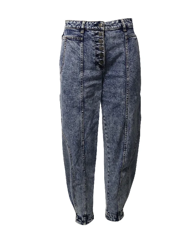 Affordable Chic Ulla Johnson Brodie High Rise Tapered Jeans in Blue Cotton