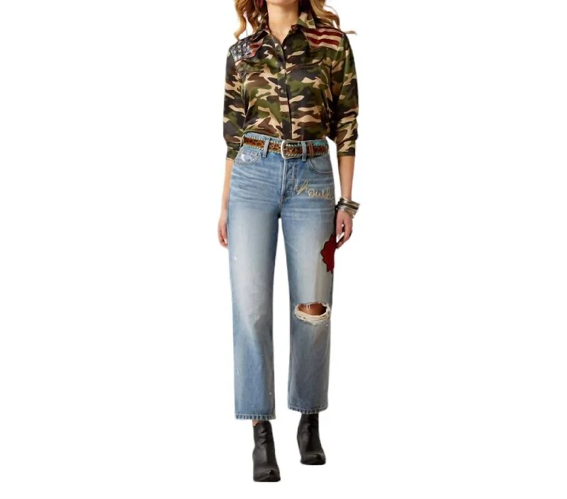 Warm Clothing Ultra High Rise Tomboy Straight Jeans In Dominica
