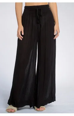 Relaxing Attire Wide Leg Gauze Pants