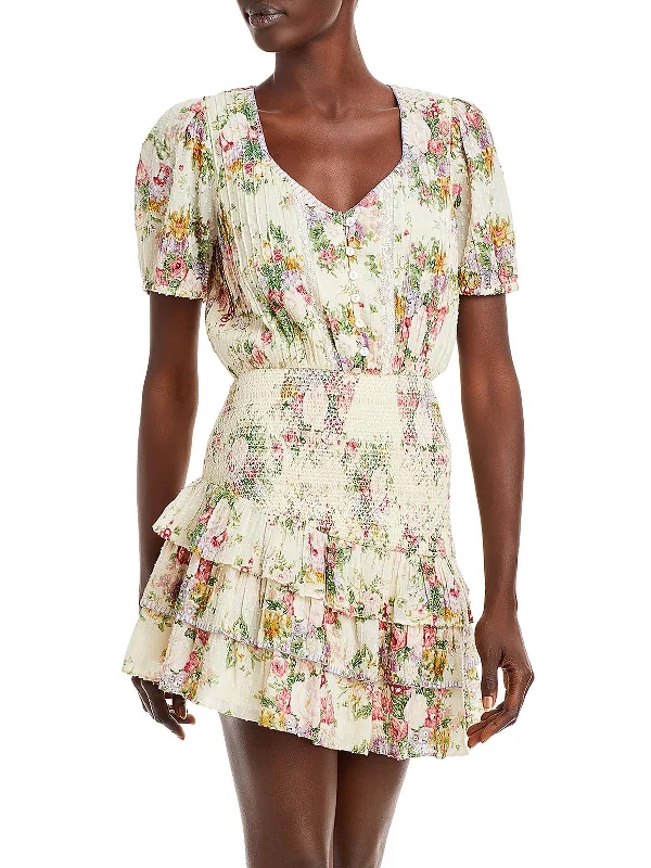 Affordable Chic Womens Cotton Above Knee Fit & Flare Dress