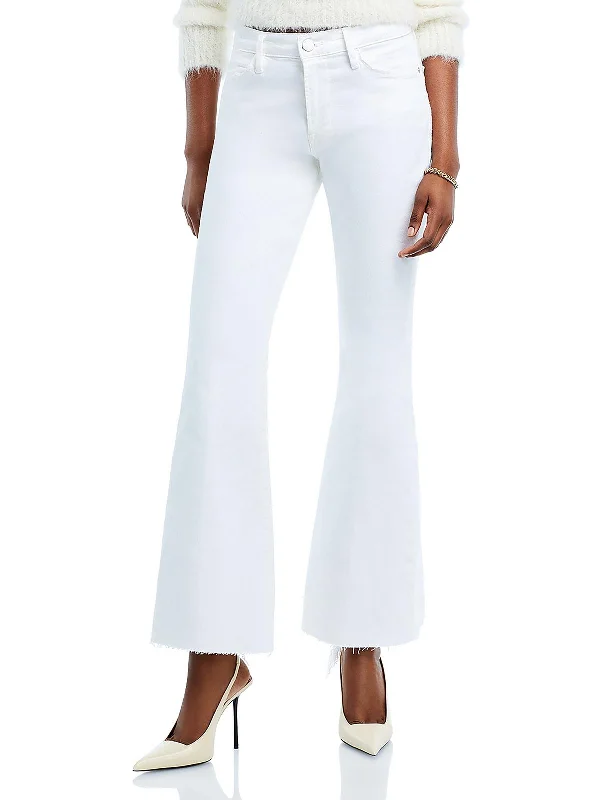 Versatile Wear Womens Destroyed Denim Flared Jeans