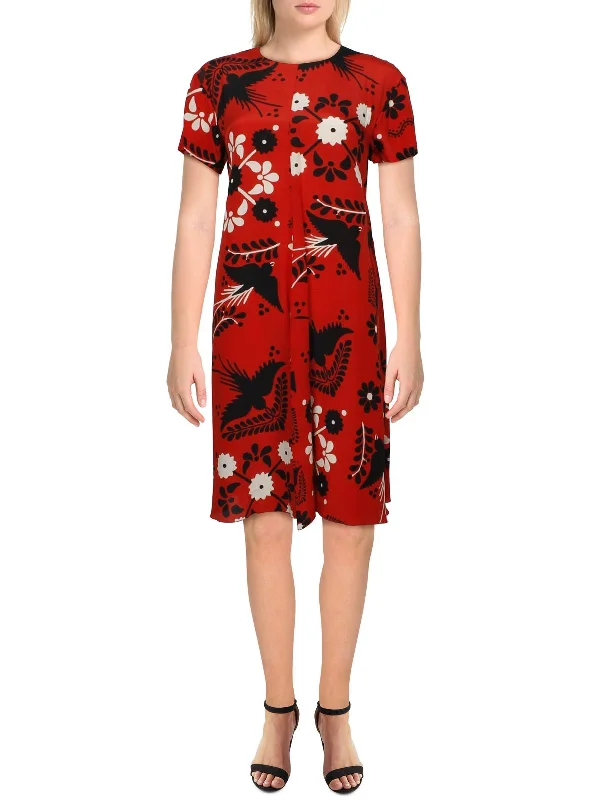 Chic Style Womens Floral Office Wear to Work Dress