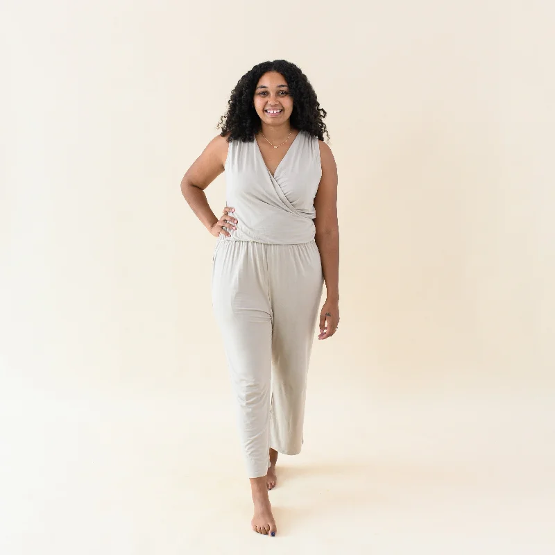 Functional Fashion Women's Jumpsuit in Almond