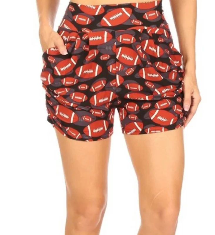 Trendy Clothing Women's Lounge Shorts With Pockets In Football