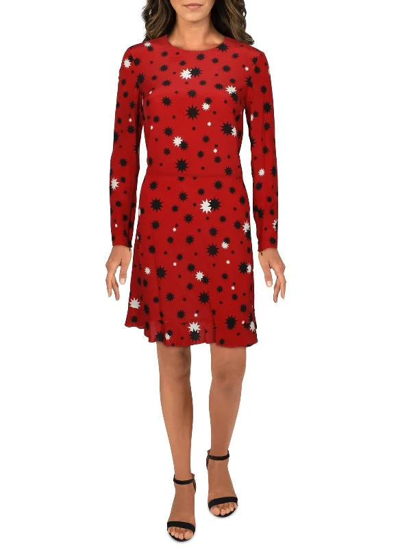 Affordable Looks Womens Silk Shift Dress
