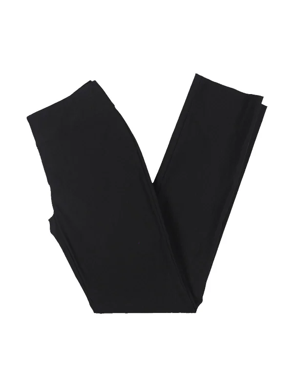 Minimal Outfits Womens Solid Nylon Straight Leg Pants