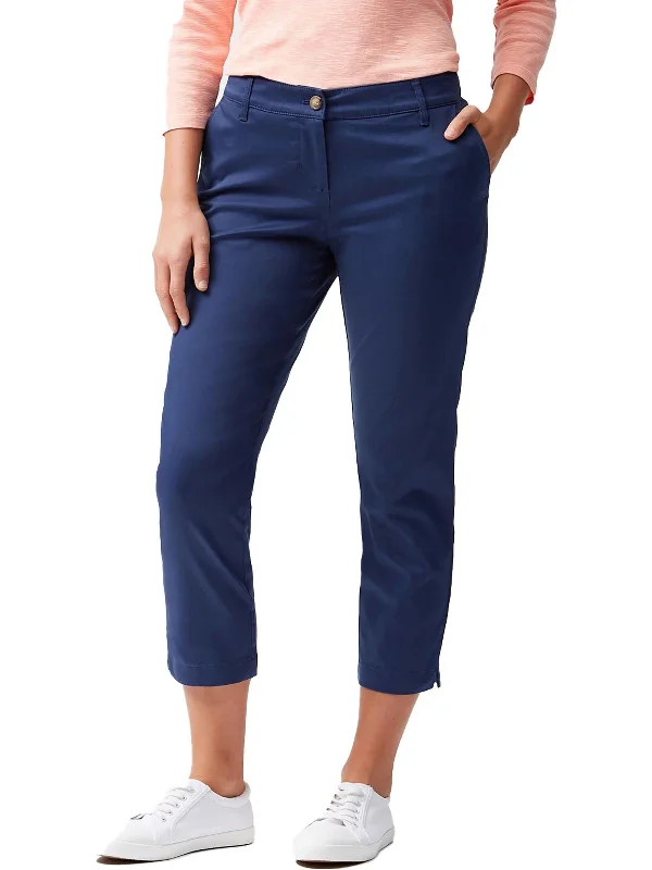 Affordable Chic Womens Tencel Crop Ankle Pants
