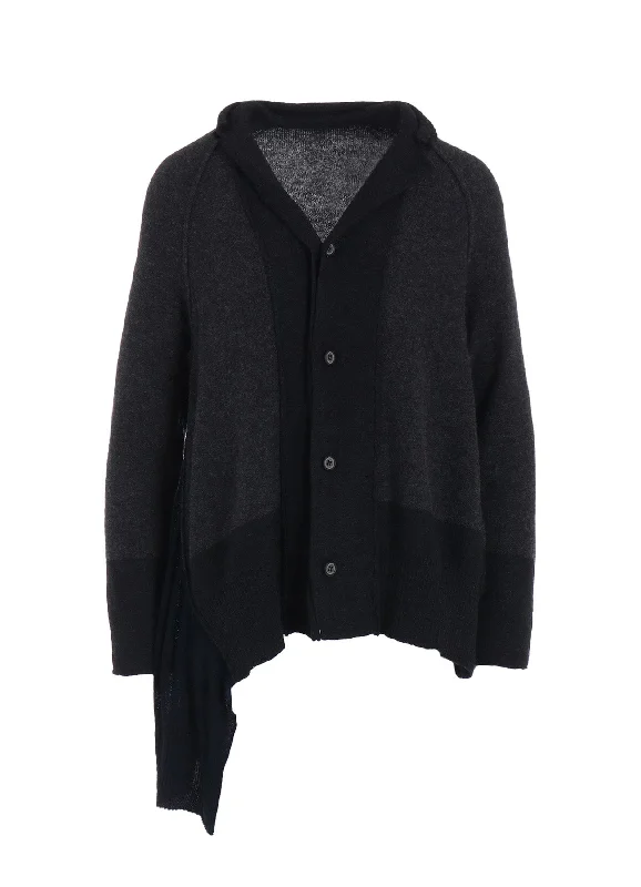 Comfy Clothes REVERSE STITCHES SIDE DRAPE JACKET