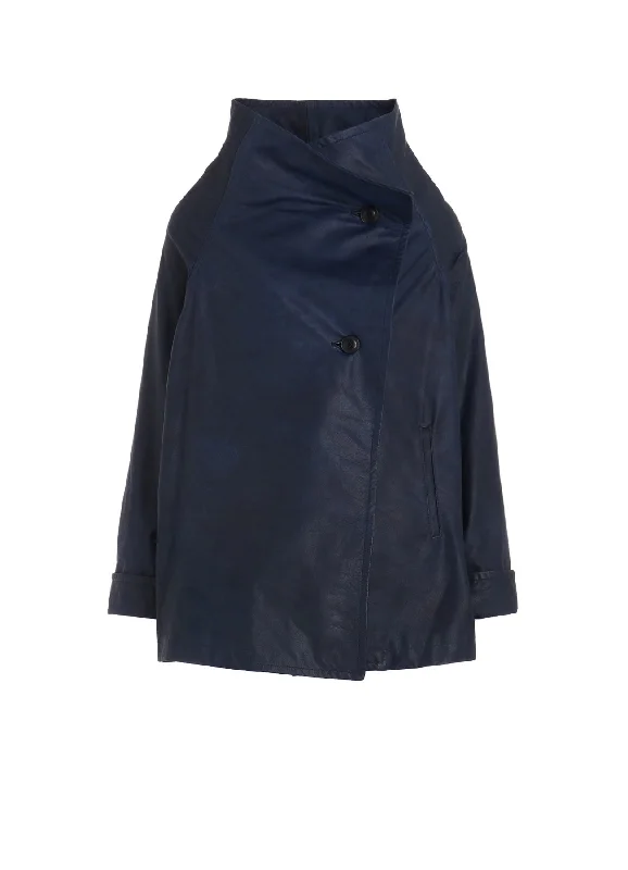 Lightweight Clothes 【11/8 12:00(JST) Release】INDIGO MUD DYED LEATHER JACKET