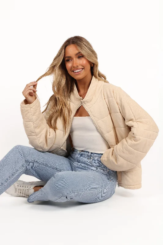 Casual Chic Alegra Quilted Jacket - Cream