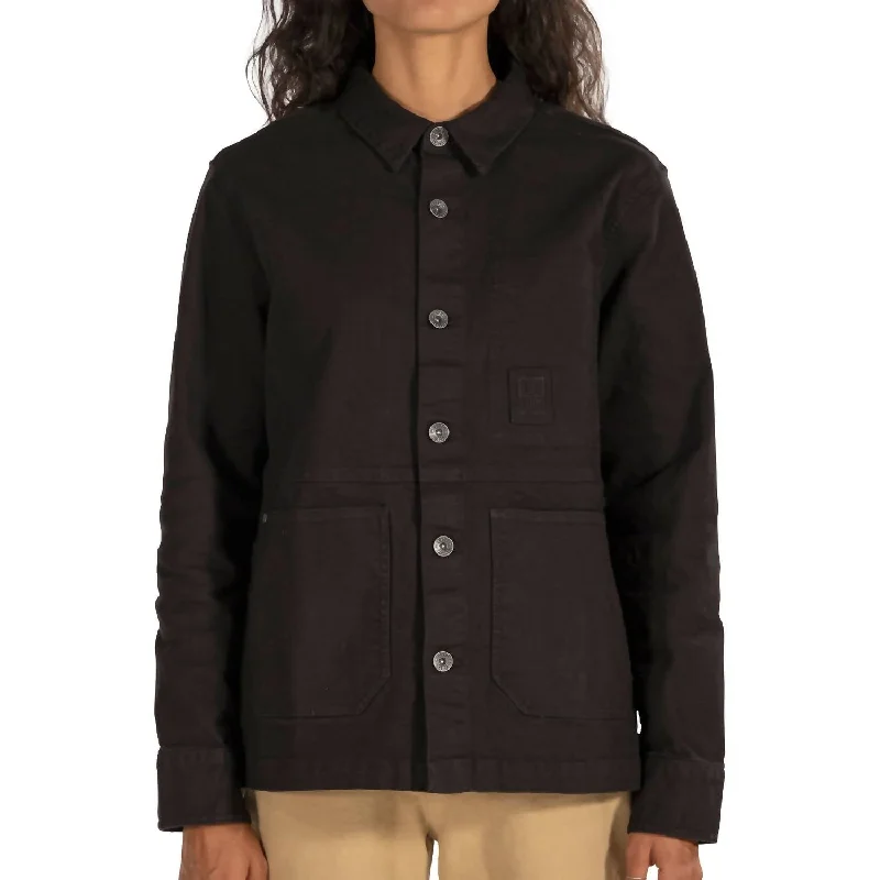 Trendy Vibes Dirt Utility Jacket In Black