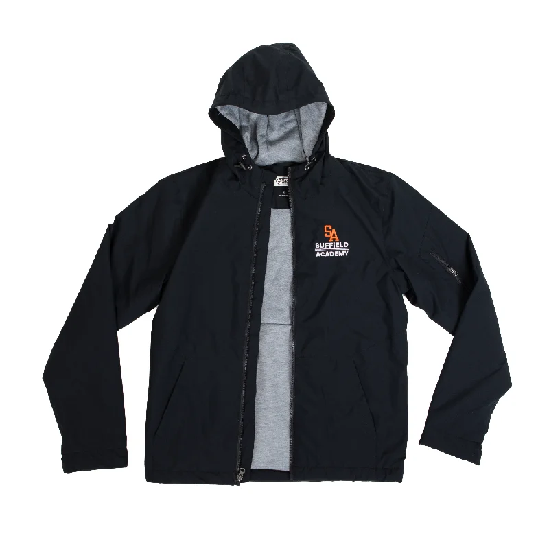 Personalized Text ES Sports Black Insulated Jacket