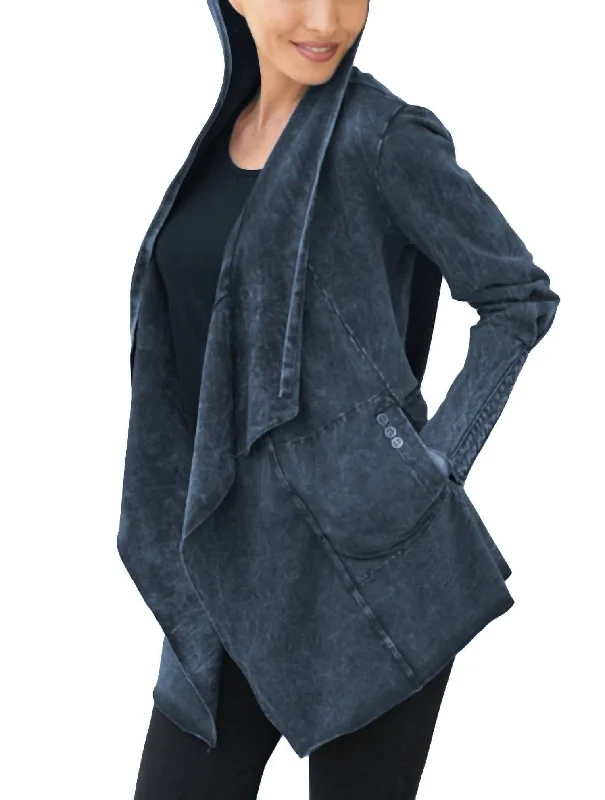 Romantic Skirt Style Eva Hoodie Jacket In Dusk