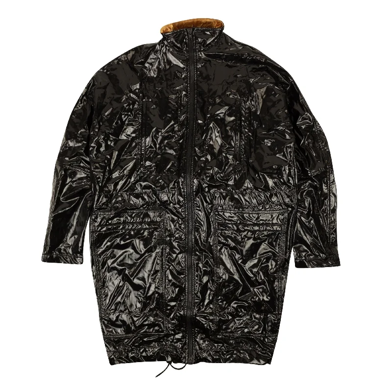 Fashionable Fit Haider Ackermann Zip Up Rayon Blend Technical Coat - Black