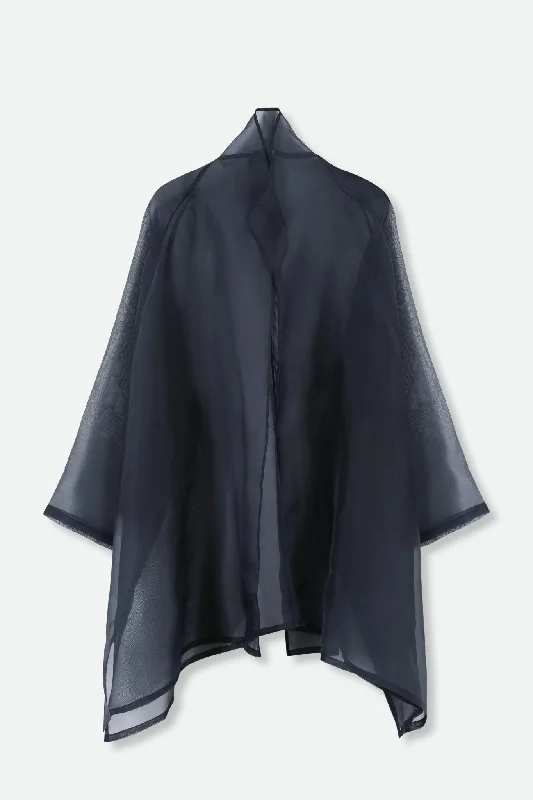 Effortless Chic CORTINA IN SILK ORGANZA IN NAVY