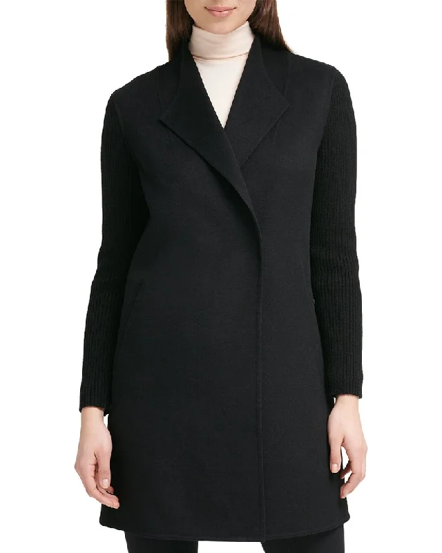 Soft Textiles Kenneth Cole Double Face Wool-Blend Coat