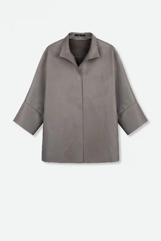 Easy Wardrobe MARGOT TIE JACKET IN LEATHER