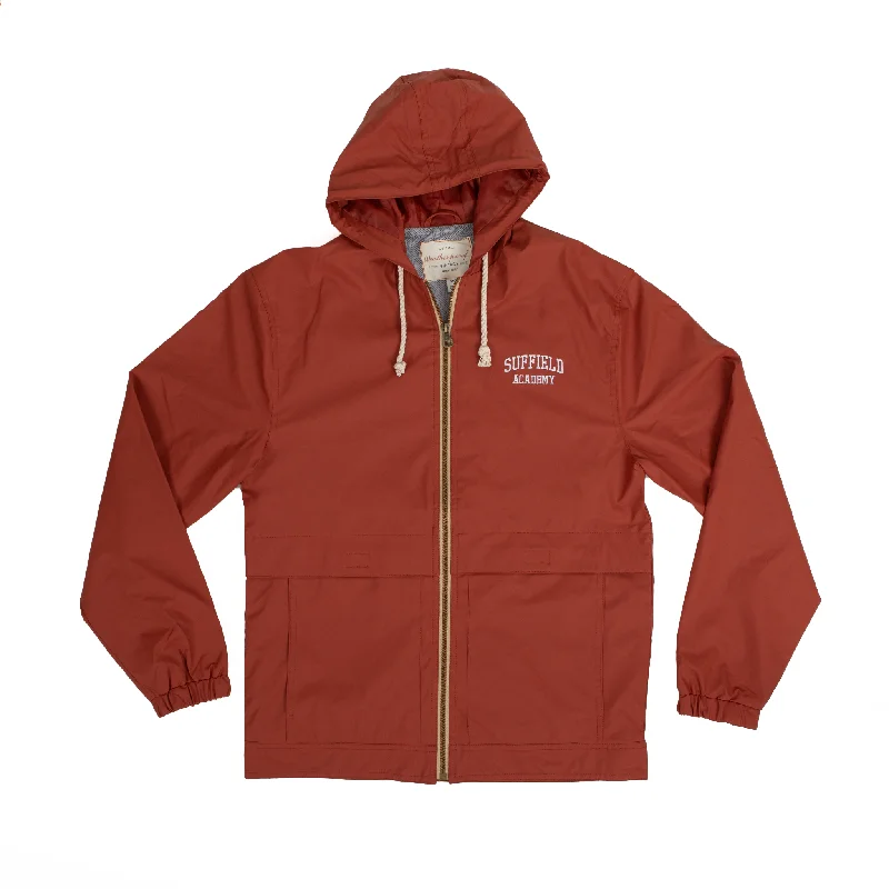 Cozy Pieces MV Sport Vintage Orange Hooded Rain Jacket