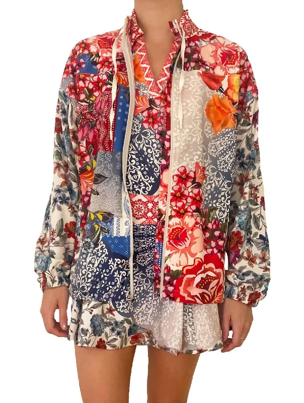 Unique Personality Tango Sporty Zip Jacket In Multi