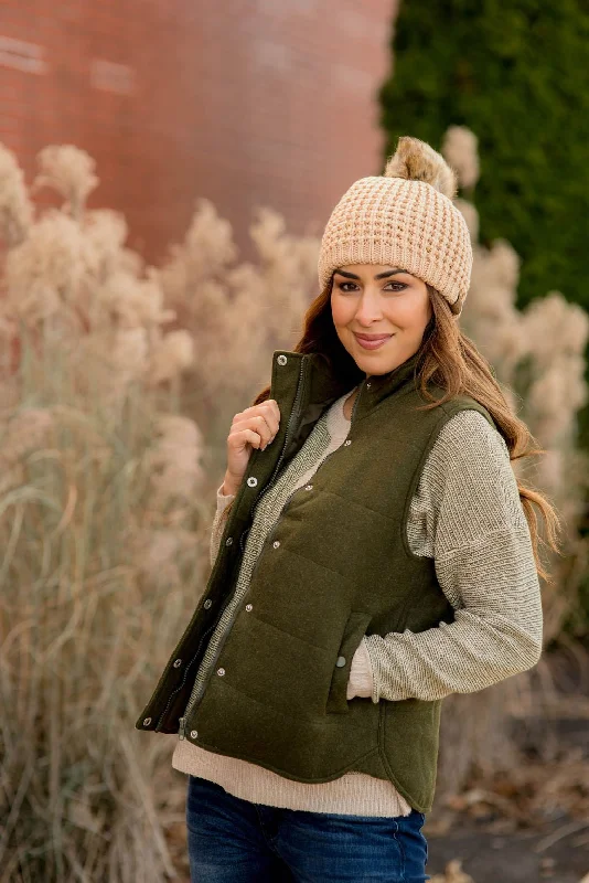Warm Apparel Textured Puffer Vest