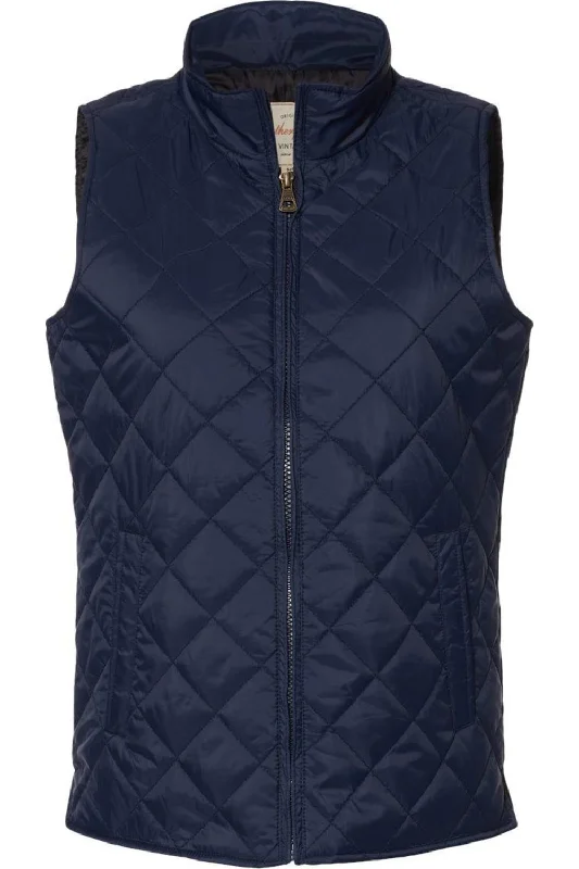Stylish Comfort Weatherproof Women´s Vintage Diamond Quilted Vest