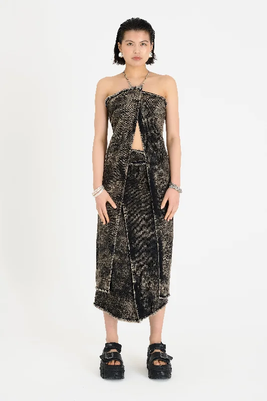 Relaxed Fashion Deity Halter Neck Top