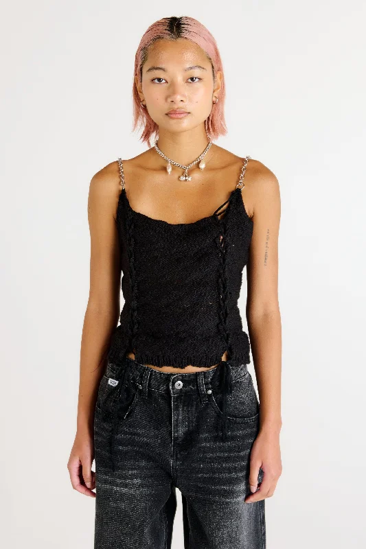 Everyday Outfits Jennifer Lace Knit Vest