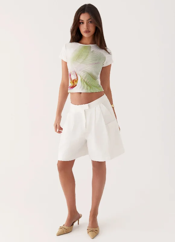 Practical Wear Pistachio Lily Baby Tee - Green