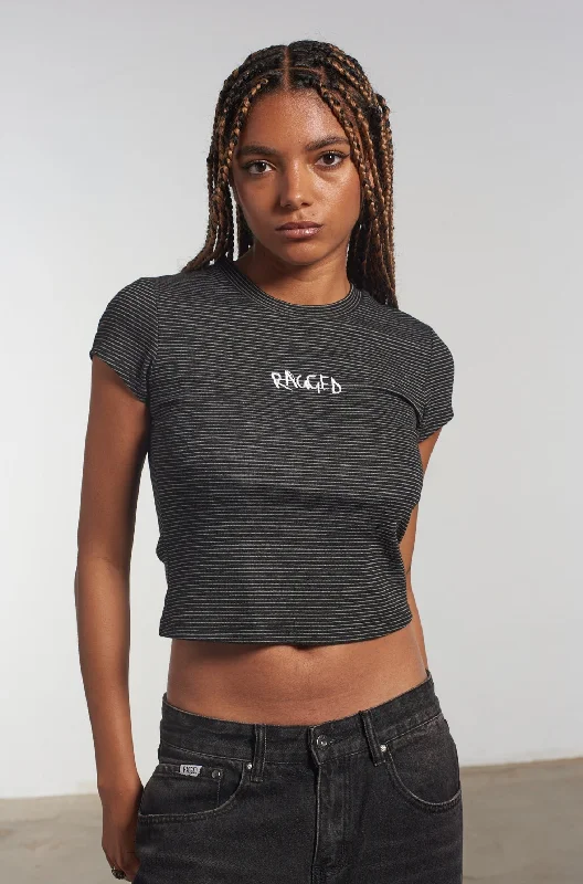 Modern Looks Ragged Stripe Baby Tee
