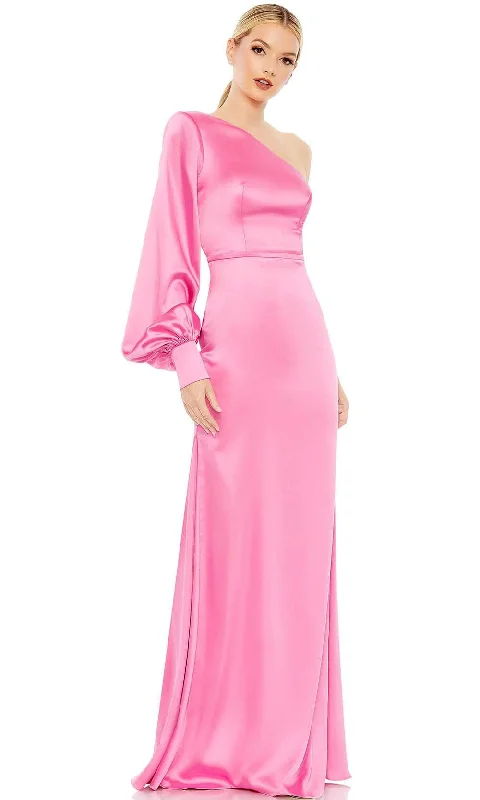 Affordable Trend Ieena Duggal 26712 - Asymmetric Long Sleeved Evening Gown