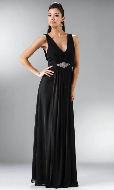 Soft Textiles Ladivine 3914 - Formal Ruched Long Gown