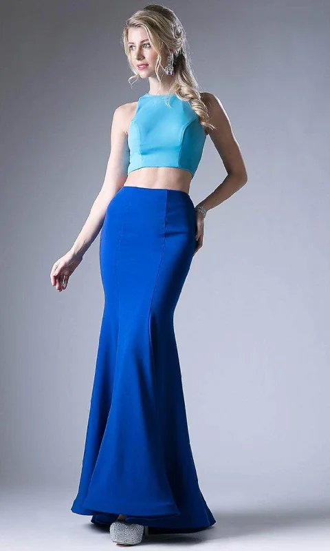 Simple Style Ladivine CF117 - Cut Out Two Piece Mermaid Gown