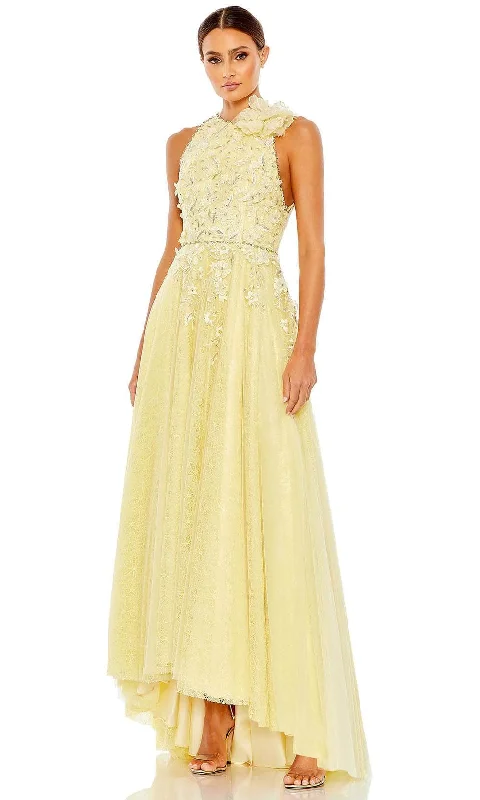Comfortable Layers Mac Duggal 11310 - Flower Neck A-Line Dress