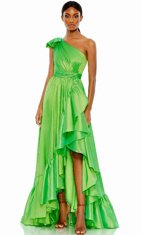 Fashion Layers Mac Duggal 68027 - Asymmetrical One Sleeve Long Dress